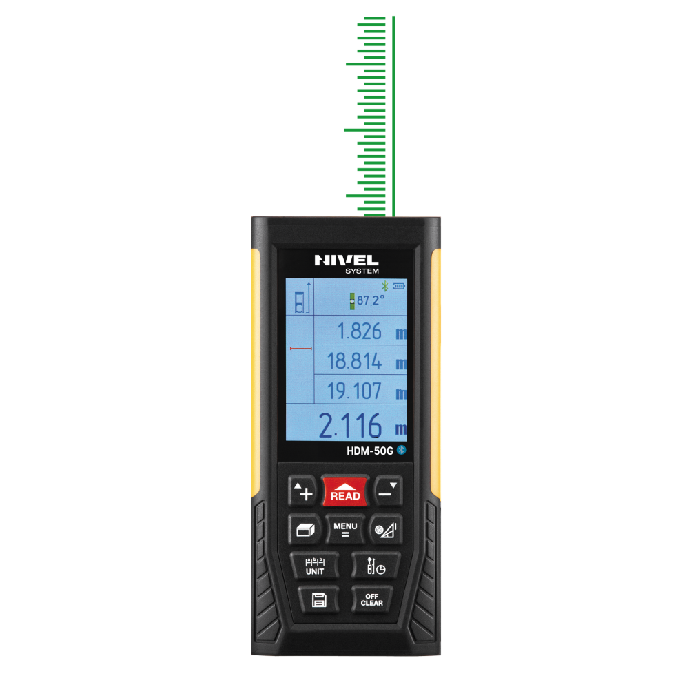 Rangefinder with a green beam Nivel System HDM-50G | Great Price | Online Store - Norwit.pl