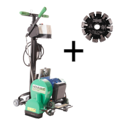 Groove milling machine for underfloor heating Hemming HE-120 Manual 230V with Milling Machine