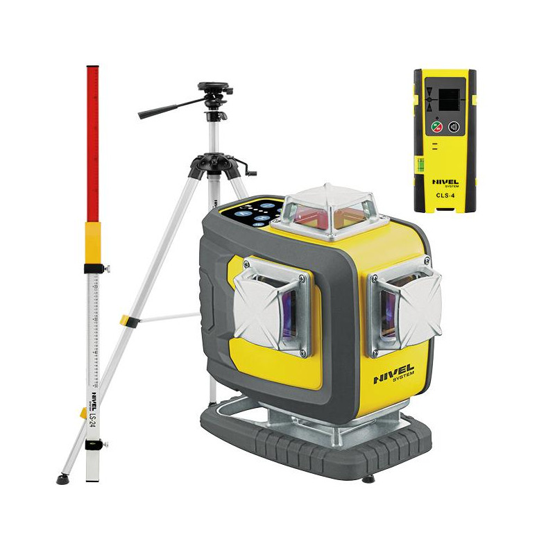 Construction laser Nivel System CL4D-B - KIT tripod SJJ-M1 EX sensor CLS-4 staff LS-24 | Great Price | Online Store - Norwit.pl