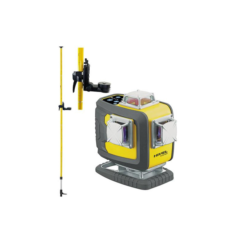 Laser budowlany Nivel System CL4D-B - ZESTAW tyczka rozporowa LP-36 | Dobra Cena | Sklep Online - Norwit.pl
