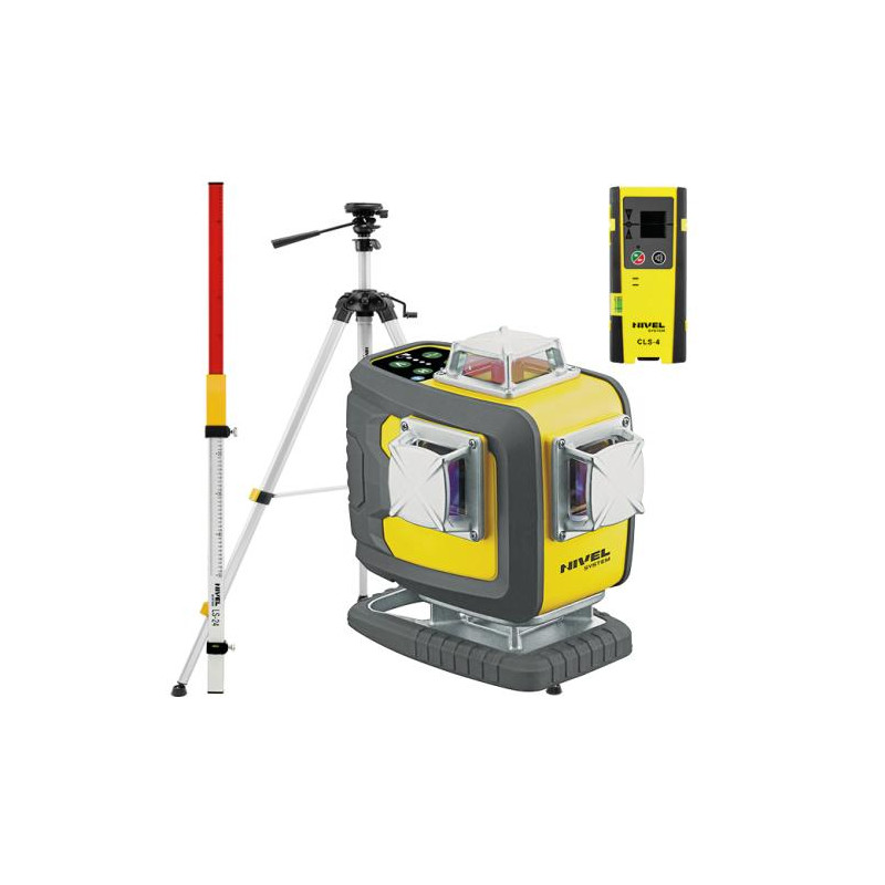 Construction laser Nivel System CL4D-G - KIT tripod SJJ-M1 EX sensor CLS-4 + staff LS-24 | Great Price | Online Store - Norwit.pl