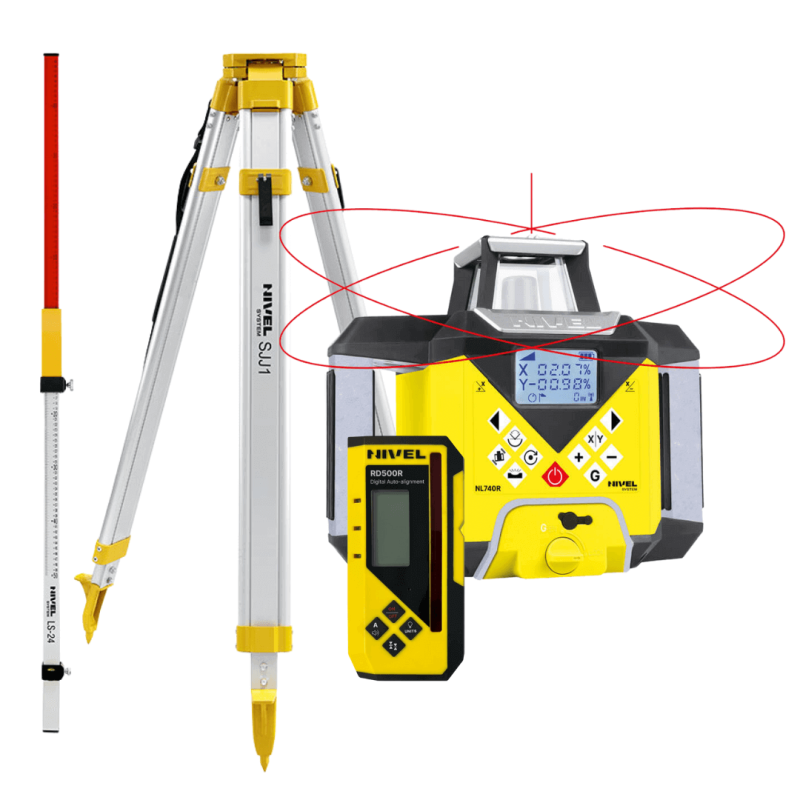 Niwelator laserowy Nivel System NL740R DIGITAL - ZESTAW statyw SJJ1 łata LS24 | Great Price | Online Store - Norwit.pl