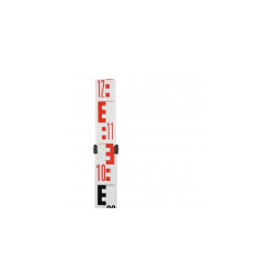 Telescopic leveling staff 5 m construction BS 15