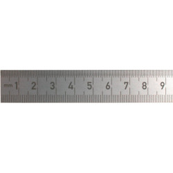 BMI 2000 mm stainless steel ruler