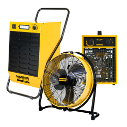 Dehumidification after flooding - Master PROFI PRO kit