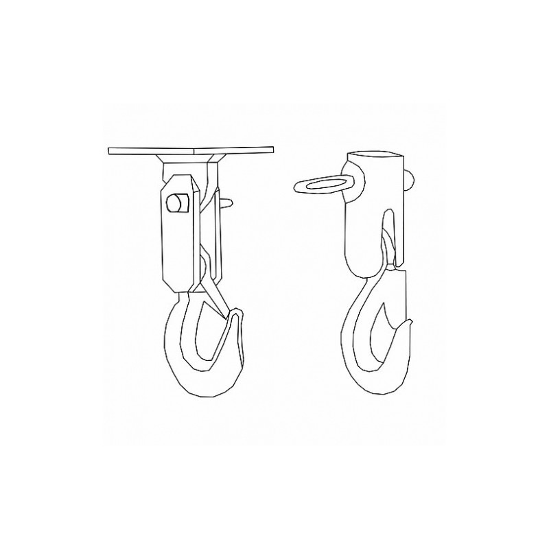 Non-rotating lifting hook for DLH and for mounting under DK with Probst rod | Great Price | Online Store - Norwit.pl Non-rotating lifting hook for DLH and for mounting under DK with Probst rod | Great Price | Online Store - Norwit.pl