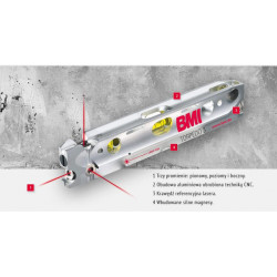 BMI TORPEDO 3 laser spirit level