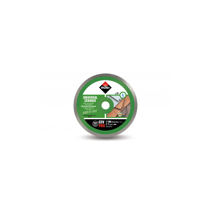 Diamond blade for wall tiles, continuous rim CEV 180 PRO | Great Price | Online Store - Norwit.pl