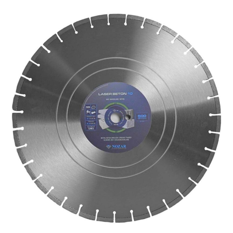 Nozar Laser Concrete 10 500mm diamond blade | Great Price | Online Store - Norwit.pl