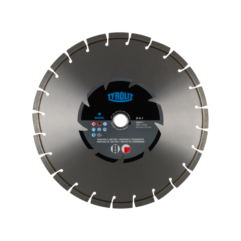 TYROLIT BASIC DCA C-2IN1 300 X 2.8 MMM diamond blade | Great Price | Online Store - Norwit.pl