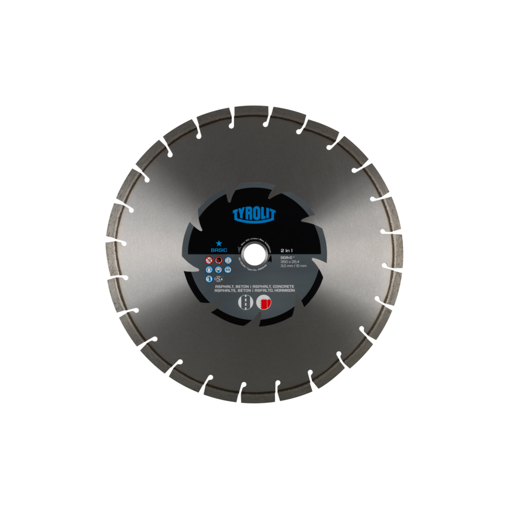 TYROLIT BASIC DCA C-2IN1 300 X 2.8 MMM diamond blade | Great Price | Online Store - Norwit.pl