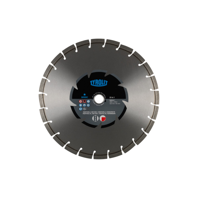 TYROLIT BASIC DCA C-2IN1 350 X 3MM diamond blade | Great Price | Online Store - Norwit.pl