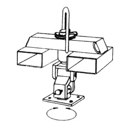 Fork bushings with lifting eye and manual coupling device ET-D Probst