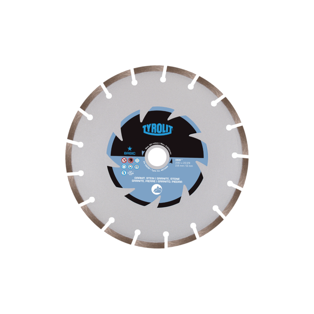 TYROLIT BASIC diamond blade DCH 350 X 3 MM, 22.23 MM | Great Price | Online Store - Norwit.pl