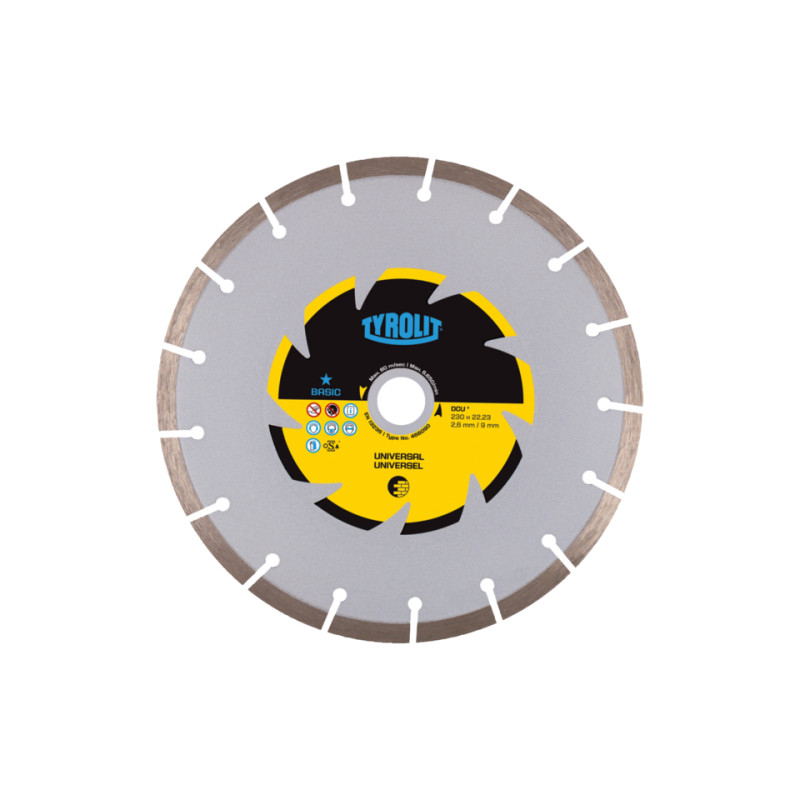 TYROLIT BASIC DCU 230 X 2,6 MM diamond disc | Great Price | Online Store - Norwit.pl