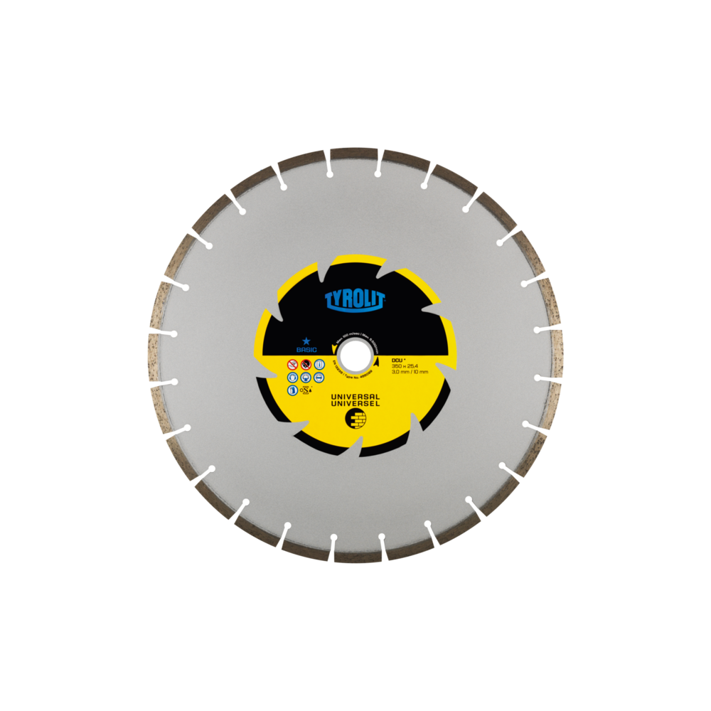 TYROLIT BASIC DCU 300 X 2.6 MM C3W diamond disc | Great Price | Online Store - Norwit.pl TYROLIT BASIC DCU 300 X 2.6 MM C3W diamond disc | Great Price | Online Store - Norwit.pl