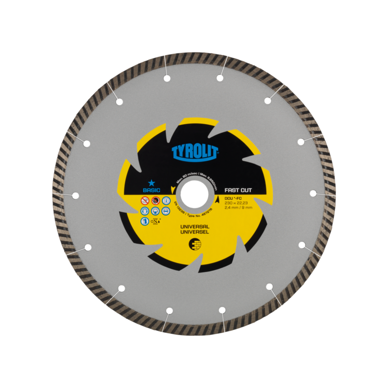 TYROLIT BASIC DCU-FC 350 X 3 MM, 22.23 MM diamond blade | Great Price | Online Store - Norwit.pl