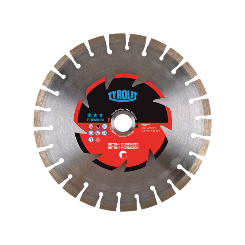 TYROLIT PREMIUM DCC 180 X 2,6 diamond disc | Great Price | Online Store - Norwit.pl