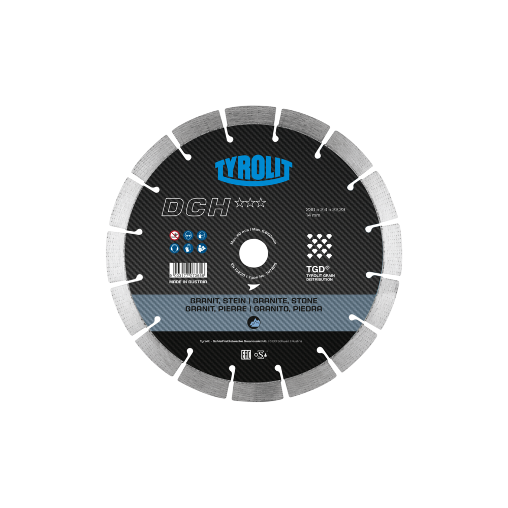 TYROLIT PREMIUM DCH TGD 230 X 2,4 MM diamond disc | Great Price | Online Store - Norwit.pl