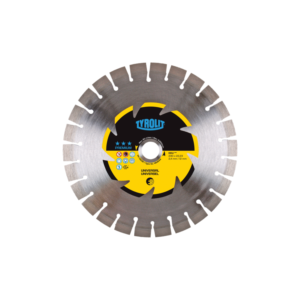 TYROLIT PREMIUM DCU 230 X 2,6 MM diamond disc | Great Price | Online Store - Norwit.pl