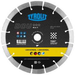 TYROLIT PREMIUM DCU 4IN1 230 X 2,4 MM diamond disc | Great Price | Online Store - Norwit.pl