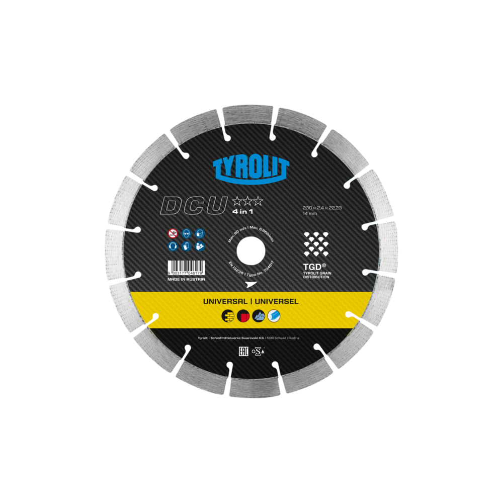 TYROLIT PREMIUM DCU 4IN1 diamond disc 300 X 2.6 MM X 20 MM | Great Price | Online Store - Norwit.pl