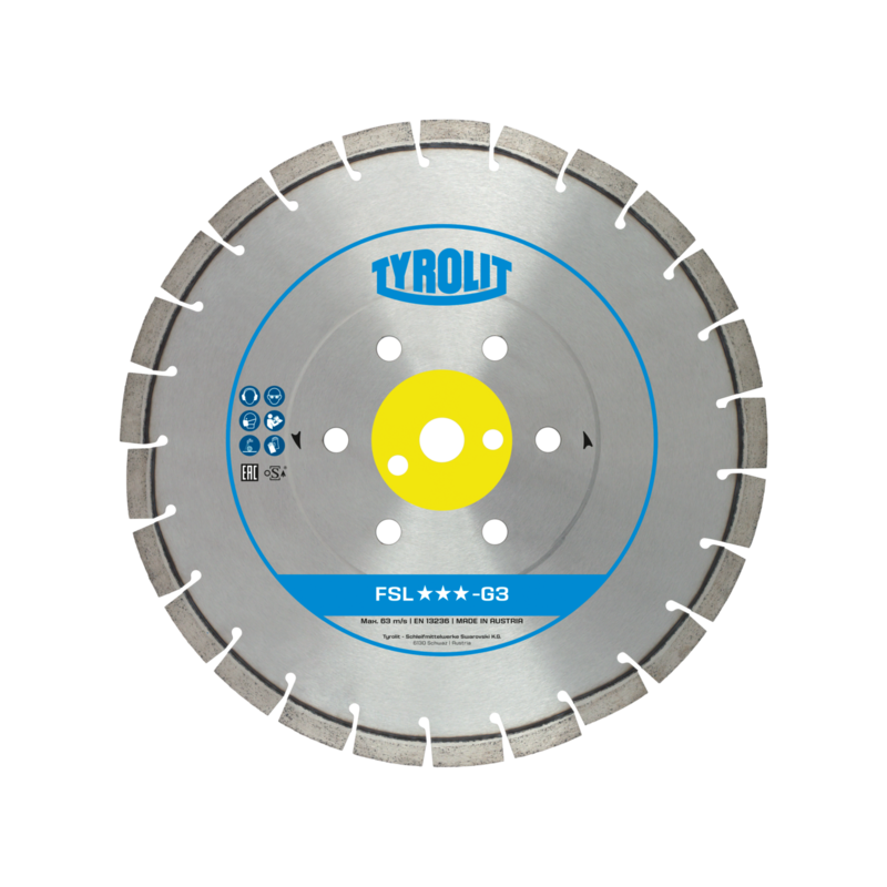 TYROLIT PREMIUM FSL-G3 350 X 2.8 MM, 35/25.4 MM diamond disc | Great Price | Online Store - Norwit.pl