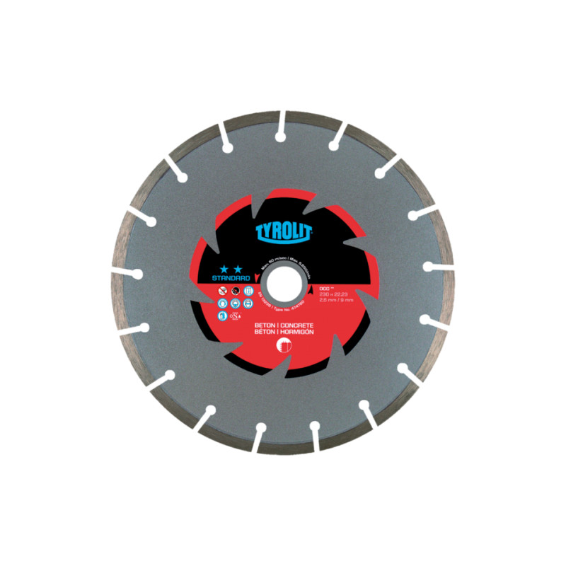 TYROLIT STANDARD DCC 180 X 2.6 MM diamond blade | Great Price | Online Store - Norwit.pl