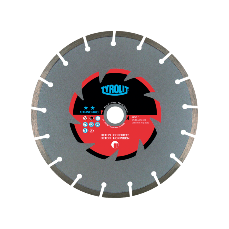 TYROLIT STANDARD DCC 350 X 3 MM, 22.23 MM diamond blade | Great Price | Online Store - Norwit.pl