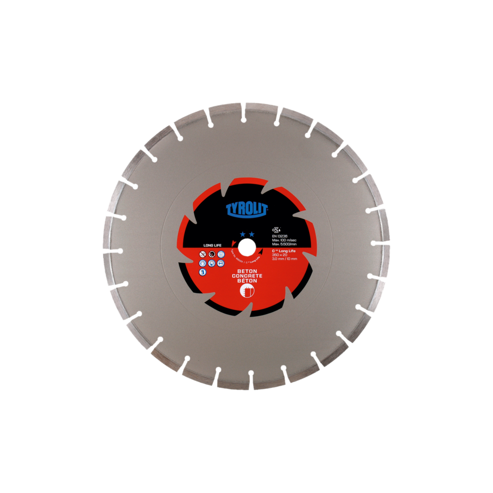 TYROLIT STANDARD DCC-LL 350 X 3 MM X 22.23 MM diamond disc | Great Price | Online Store - Norwit.pl