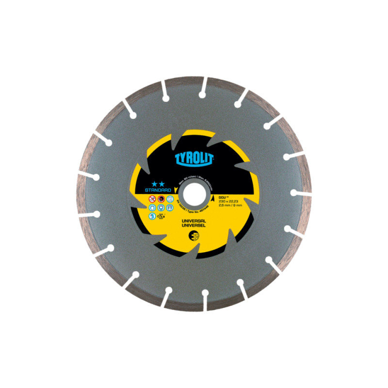 TYROLIT STANDARD DCU 180 X 2,6 MM diamond disc | Great Price | Online Store - Norwit.pl