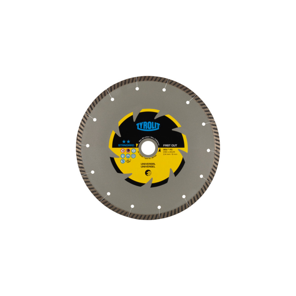 Tarcza diamentowa TYROLIT STANDARD DCU-FC 180 X 2,4 MM | Dobra Cena | Sklep Online - Norwit.pl