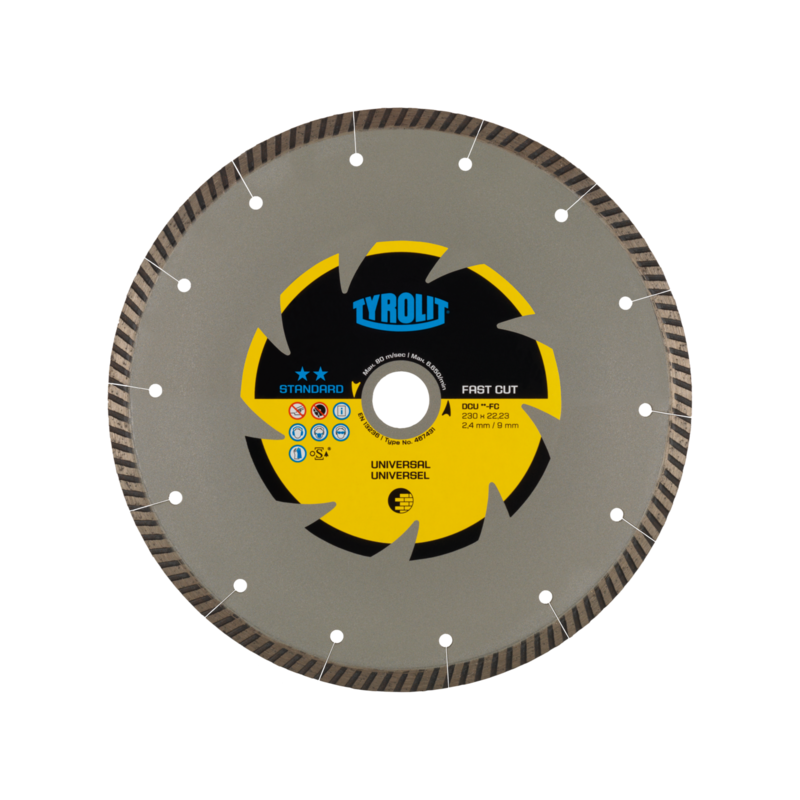 TYROLIT STANDARD DCU-FC 350 X 3 MM X 25,4 MM diamond disc | Great Price | Online Store - Norwit.pl