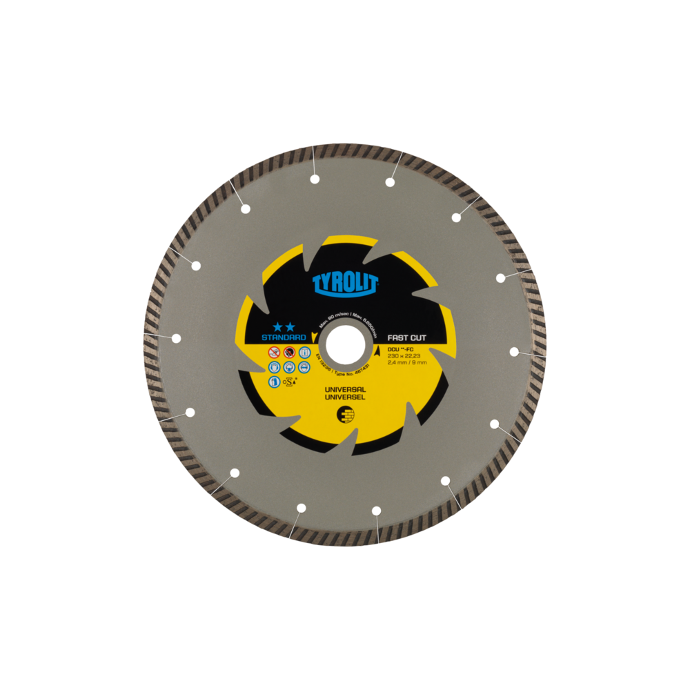 TYROLIT STANDARD DCU-FC 350 X 3 MM X 25,4 MM diamond disc | Great Price | Online Store - Norwit.pl