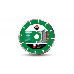 Universal diamond blade for building mats, SEGMENT rim SEV 125 PRO