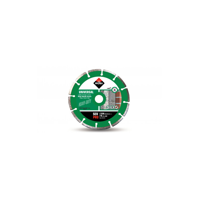Multi-purpose diamond blade for building materials, SEGMENT SEV 230 PRO edging | Great Price | Online Store - Norwit.pl Multi-purpose diamond blade for building materials, SEGMENT SEV 230 PRO edging | Great Price | Online Store - Norwit.pl