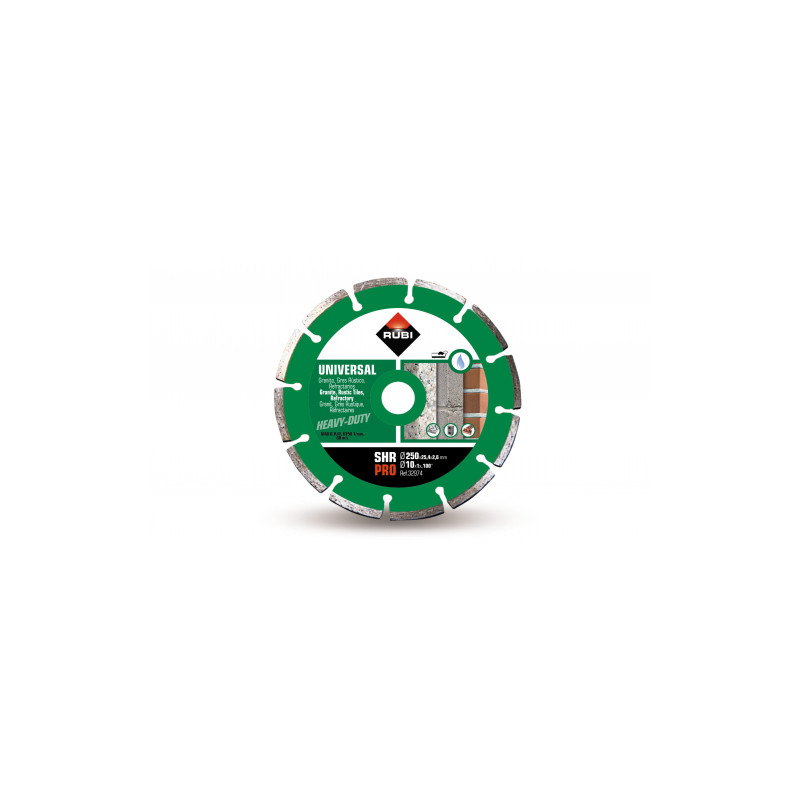 Universal diamond blade for building mats, SEGMENT SHR 250 PRO edging | Great Price | Online Store - Norwit.pl Universal diamond blade for building mats, SEGMENT SHR 250 PRO edging | Great Price | Online Store - Norwit.pl