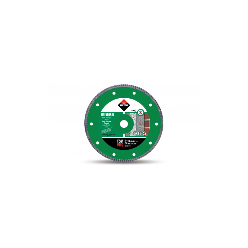 Universal diamond blade for building mats, edging TURBO TSV 115 PRO | Great Price | Online Store - Norwit.pl Universal diamond blade for building mats, edging TURBO TSV 115 PRO | Great Price | Online Store - Norwit.pl