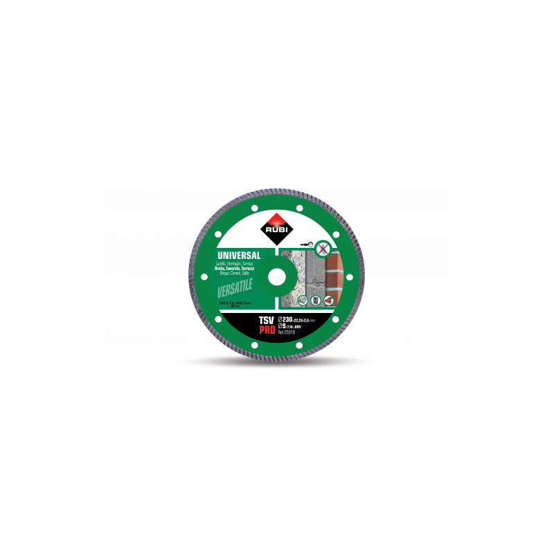Universal diamond blade for building mats, edging TURBO TSV 230 PRO | Great Price | Online Store - Norwit.pl