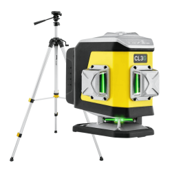 ZESTAW Laser krzyżowy Nivel System CL3G zielony + statyw SJJM1EX