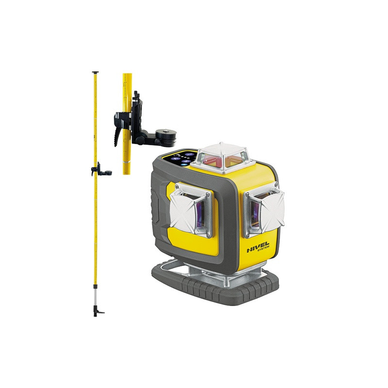 KIT Nivel System CL4D-P purple cross line laser + LP-36 pole | Great Price | Online Store - Norwit.pl