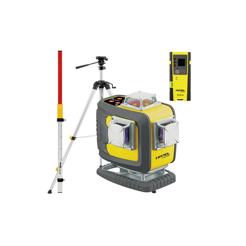 KIT Nivel System CL4D-R red cross line laser + SJJM1EX tripod + CLS4 receiver + LS24 staff | Great Price | Online Store - Norwit.pl