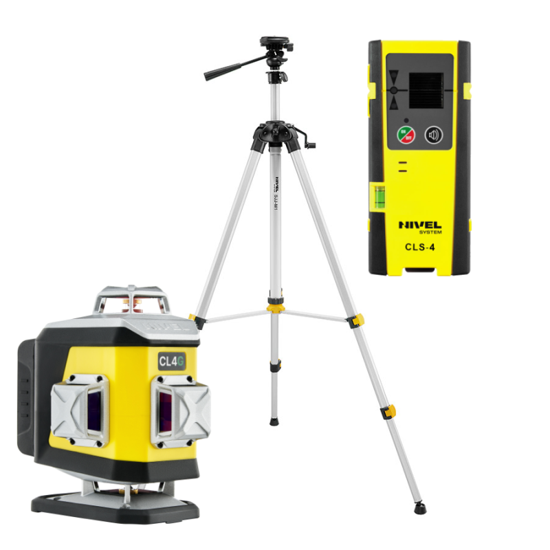 KIT Nivel System CL4G green cross line laser + SJJM1EX tripod + CLS4 sensor | Great Price | Online Store - Norwit.pl