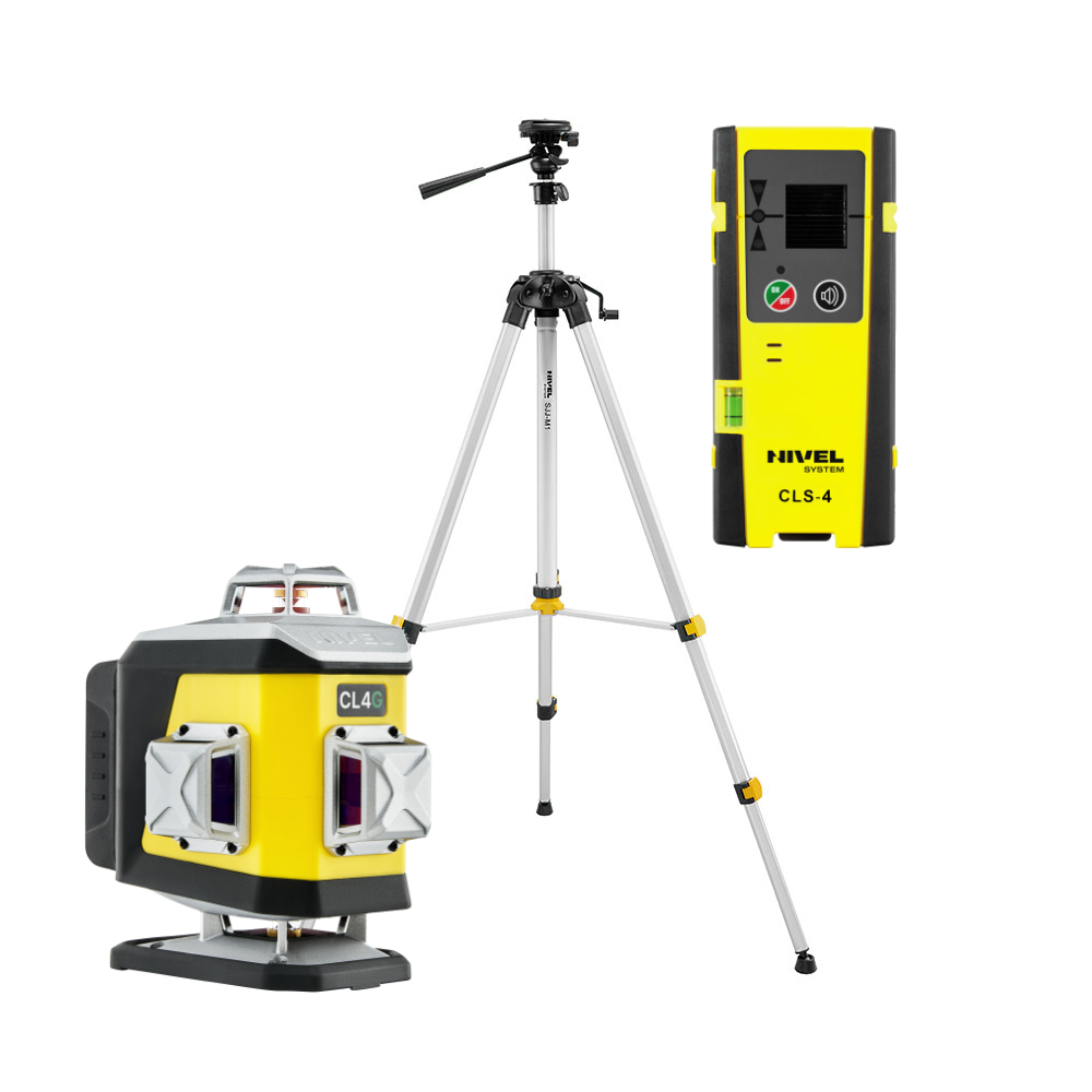 KIT Nivel System CL4G green cross line laser + SJJM1EX tripod + CLS4 sensor | Great Price | Online Store - Norwit.pl
