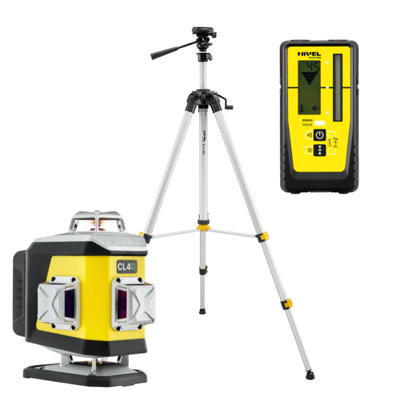 KIT Nivel System CL4G green cross line laser + SJJM1EX tripod + RD800 sensor | Great Price | Online Store - Norwit.pl