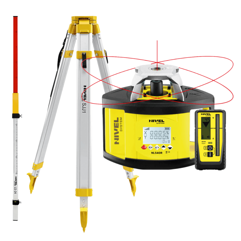 Niwelator laserowy Nivel System NL540R DIGITAL czerwony rotacyjny samopoziomujący (kopiuj) | Great Price | Online Store - Norwit.pl