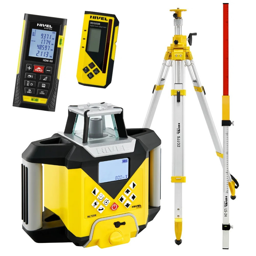 Niwelator laserowy Nivel System NL720R DIGITAL - ZESTAW statyw SJJ1 łata LS24 (kopiuj) | Great Price | Online Store - Norwit.pl