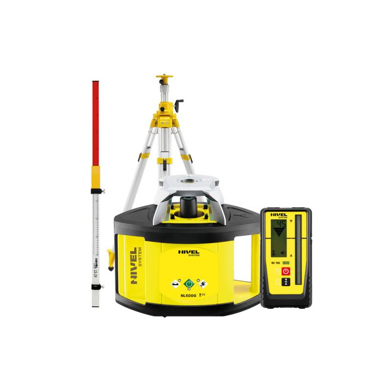 ZESTAW Niwelator laserowy rotacyjny Nivel System NL500G DIGITAL + statyw SJJ1 + łata LS-24 (kopiuj) | Great Price | Online Store - Norwit.pl