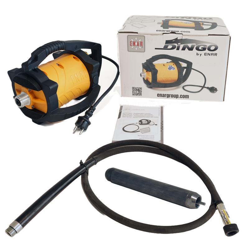 CONCRETE VIBRATOR KIT Enar DINGO 230V with roller and rollers | Great Price | Online Store - Norwit.pl CONCRETE VIBRATOR KIT Enar DINGO 230V with roller and rollers | Great Price | Online Store - Norwit.pl