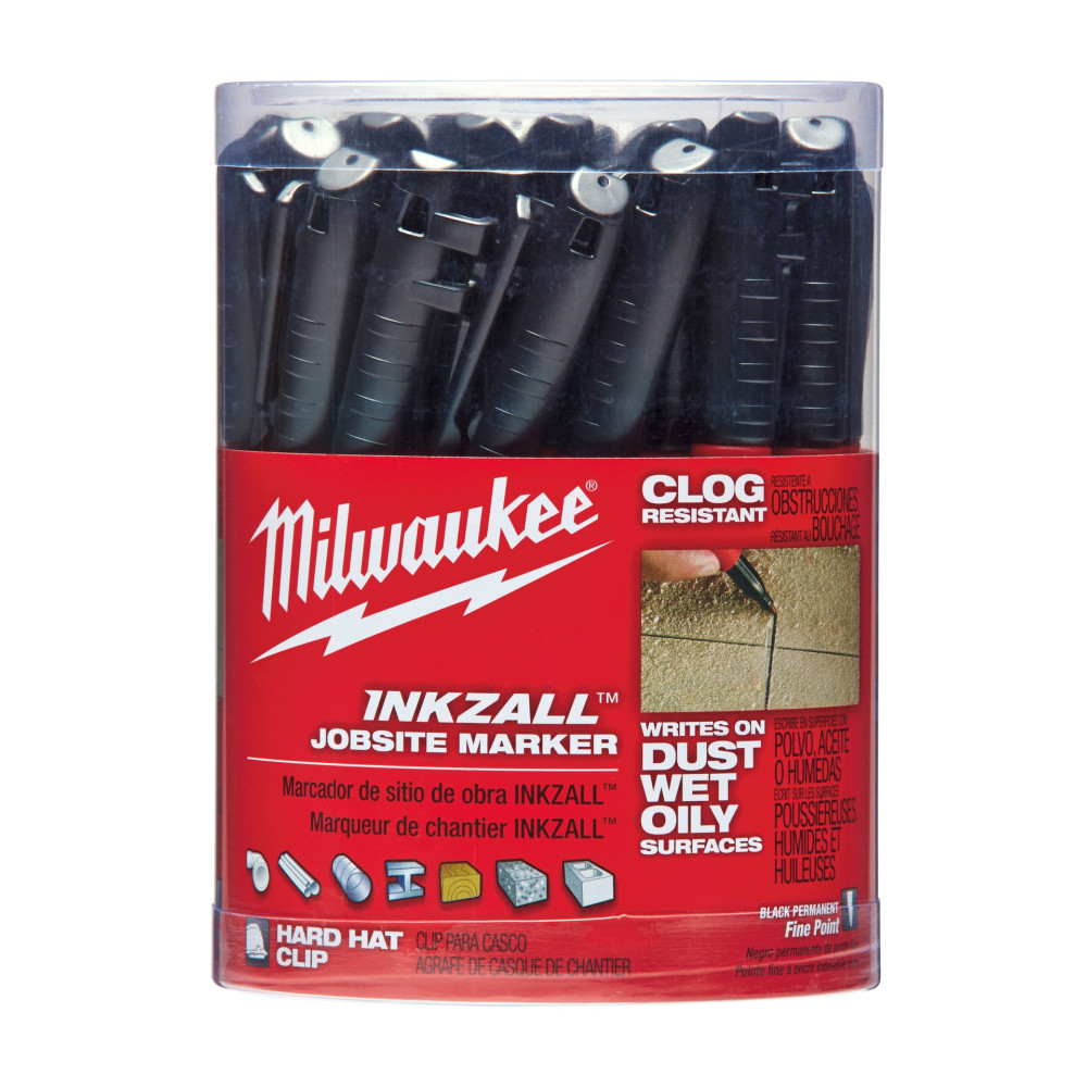 Markery INKZALL™  Milwaukee | INKZALL™ marker black - 1 pc | Great Price | Online Store - Norwit.pl